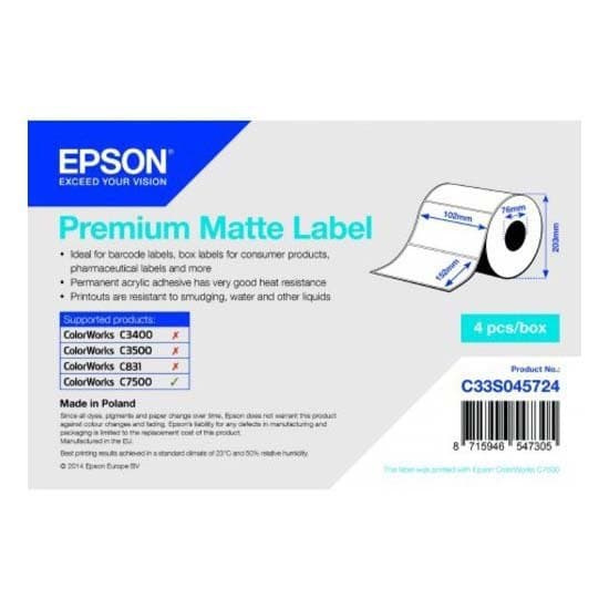 Epson Multifunktionsmærke 235h703 102x51 Mm Søvfarvet