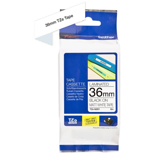 Brother Tape Kassette Tzem261 Sort