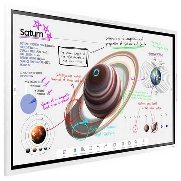 Samsung Overvåge Flip Pro Wm55b 55´´ Uhd Led Søvfarvet One Size / EU Plug