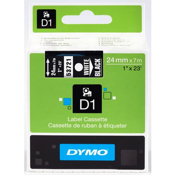 Dymo Tejpkassett D1 Label Casette 24 X7 M Svart