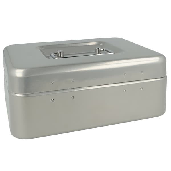 Westcott AC-E51001-ZI Kassalåda 200x161x90mm Silver, plastinsats med 3 fack