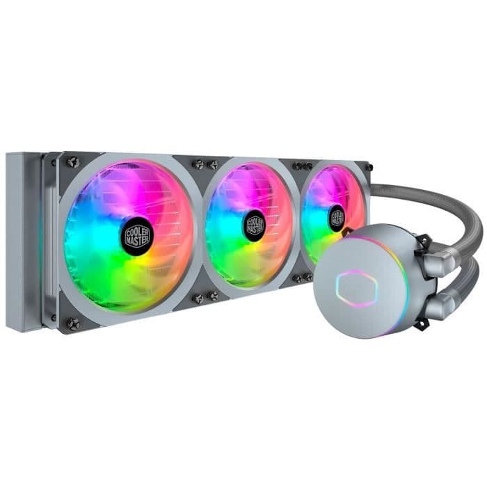 COOLER MASTER ML 360P Silver Edition - WaterCooling AIO -prosessori (Intel & AMD), 3x 120 mm RGB -osoite - harmaa