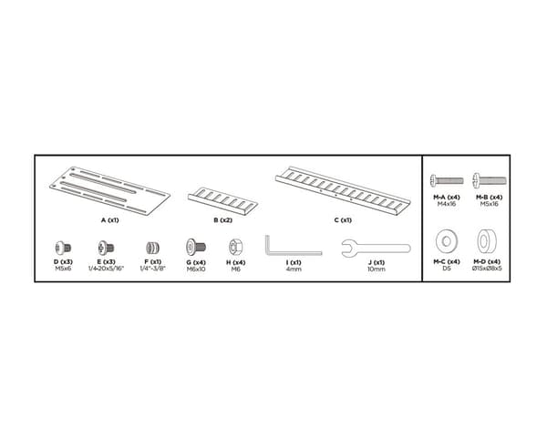 All-In-One VESA Compatible Device Shelf - hylly