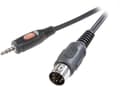 Miniatyrbillede 1 af 3: SpeaKa Professional SP-7869804 DIN-tilslutning / Jack-stik Audio Tilslutningskabel [1x Diodestik 5-polet (DIN) - 1x Jack-stik han 3,5 mm] 1,50 m Sort
