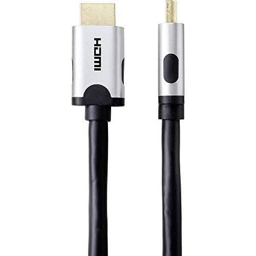 SpeaKa Professional HDMI-tilslutningskabel 0,50 m SP-9063160 parsnoet sort [1x HDMI han - 1x HDMI han]