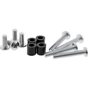 InLine® skruvset med 8 st 4x M8x20mm, 4x M8x50mm och 4 15mm distanser för väggfäste (23100Y)