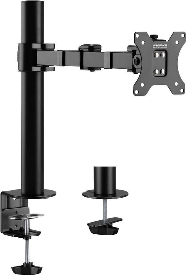 SpeaKa Professional SP-MM-210 Skærmbeslag 1-vejs 43,2 cm (17) - 81,3 cm (32) Højdejusterbar, vipbar og drejelig Sort