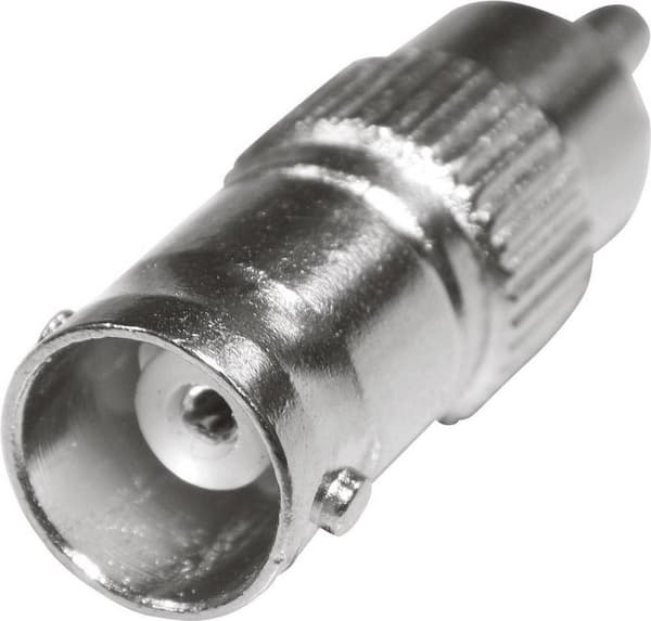 SpeaKa Professional SP-7869896 Cinch / BNC-adapter [1x Cinch-kontakt - 1x BNC-uttag] Silver