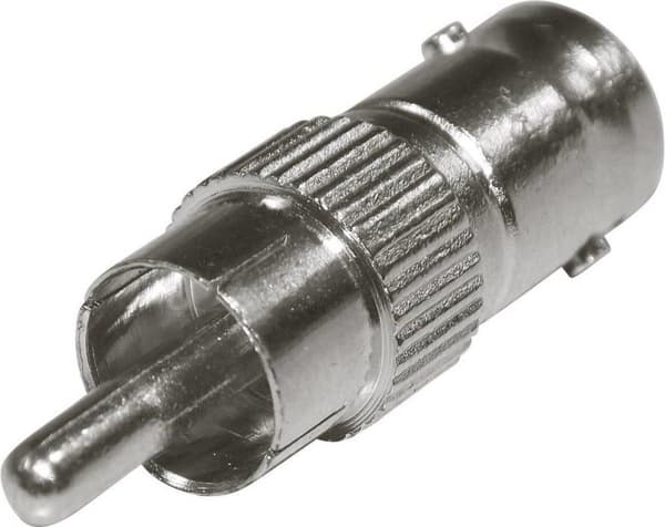 SpeaKa Professional SP-7869896 Cinch / BNC-adapter [1x Cinch-kontakt - 1x BNC-uttag] Silver