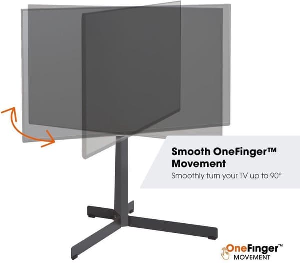 Vogel's TVS 3690 Swivel TV-golvstativ för LCD- och OLED-TV upp till 77" och max 50 kg