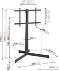 Miniatyrbild 11 av 11: Vogel's TVS 3690 Swivel TV-golvstativ för LCD- och OLED-TV upp till 77" och max 50 kg