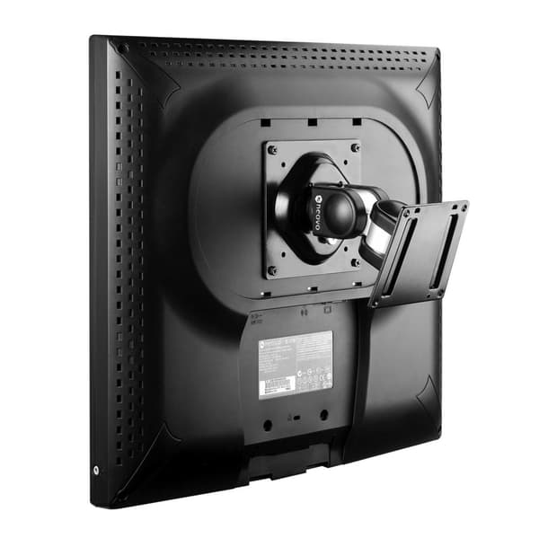 Neovo PMK-01 - Monteringssats (svängbart väggfäste) för platt panel - aluminium, stål - svart - monteringsgränssnitt: 100 x 100 mm, 75 x 75 mm - väggm