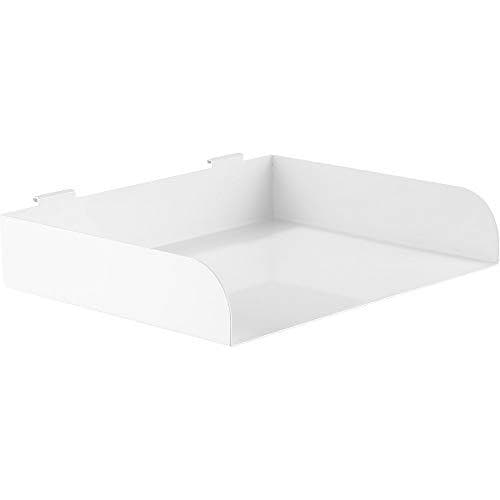 InLine Slatwall Hylla Stor - Vit - Modulhylla - Hängfäste - Stål - Vit - Kontor - 3 kg (23182B)