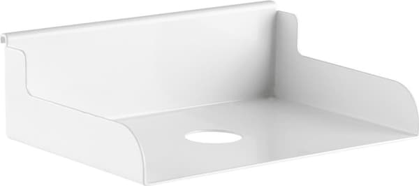 InLine Slatwall Hylla Liten - Vit - Hängfäste - Stål - Vit - Kontor - 3 kg - Rektangel (23182A)