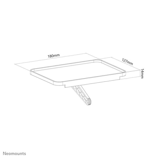 Neomounts multimediahylla - 18 cm bred