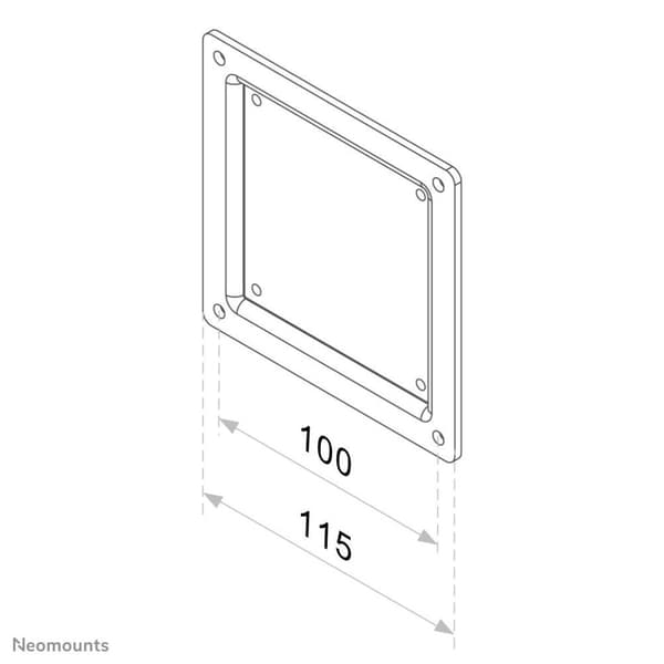 Neomounts fra NewStar NewStar VESA Adapter Plate - VESA 75 til 100 (FPMA-VESA100)