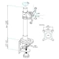 Miniatyrbillede 6 af 7: Fægtebord Support Startech ARMPIVOT