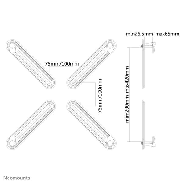 Neomounts från Newstar FPMA-VESANON VESA adapter - Svart