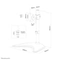 Miniatyrbillede 3 af 3: Neomounts fra Newstar Select NM-D335BLACK skærmarm - op til 30" - Sort