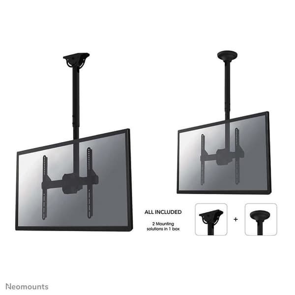 Neomounts fra Newstar Select NM-C440BLACK loftmontering - op til 60" - Sort Sort