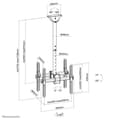 Miniatyrbillede 3 af 3: Neomounts fra Newstar Select NM-C440DBLACK loftmontering - op til 60" - Sort