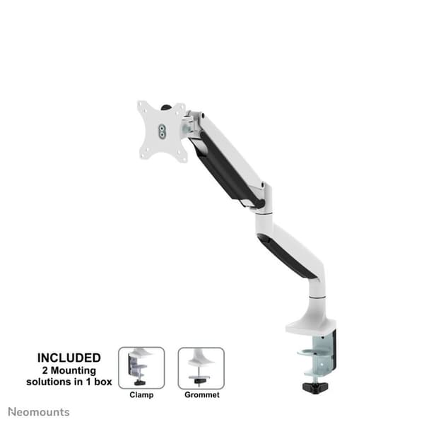 Neomounts fra Newstar Select NM-D750WHITE monitorarm gasfjeder - op til 32" - Hvid