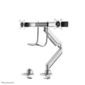 Miniatyrbillede 8 af 11: Neomounts fra Newstar Select NM-D775DXSILVER skærmarm gasfjeder - op til 32" - Sølv