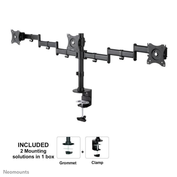 Neomounts fra Newstar Select NM-D135D3BLACK skærmarm - op til 27" - Sort