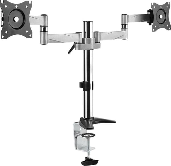 Skrivbordsfäste Dual LogiLink 13-27 <8kg Aluminium Svart, Rostfritt stål
