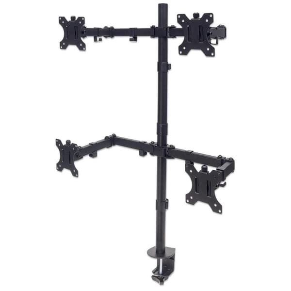 Manhattan 461566 flad skrivebordsstøtte 81,3 cm (32") Clamp Black Sort