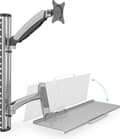 Miniatyrbillede 3 af 8: Digitus DA-90354 Skærmvægbeslag 1-vejs 38,1 cm (15) - 68,6 cm (27) Højdejusterbar, Tastaturholder, Vipbar, Drejelig, Roterbar