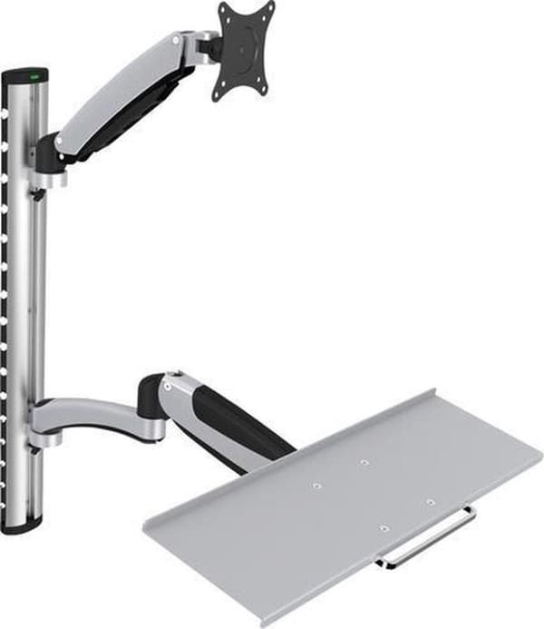 Digitus DA-90354 Skærmvægbeslag 1-vejs 38,1 cm (15) - 68,6 cm (27) Højdejusterbar, Tastaturholder, Vipbar, Drejelig, Roterbar