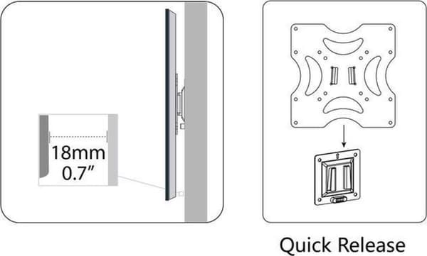 Digitus DA-90310-1 TV-ophæng 94 cm (37") Sort