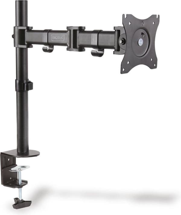 Digitus DA-90361 Monitor bordbeslag 1-vejs 38,1 cm (15) - 68,6 cm (27) Roterbar, Højdejusterbar, Vipbar, Drejelig, Roterbar Sort