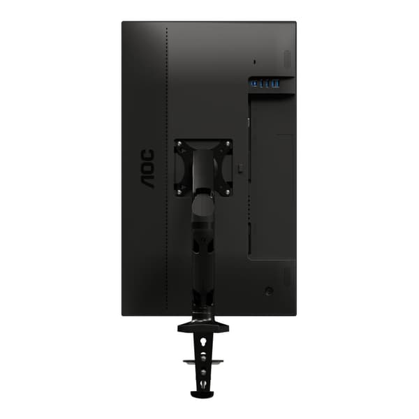 Aoc As110D0 - Skrivbordsfäste för LCD-skärm (justerbar arm) - Aluminiumlegering - Svart - Skärmstorlek: Upp till 27 [68 5 cm]