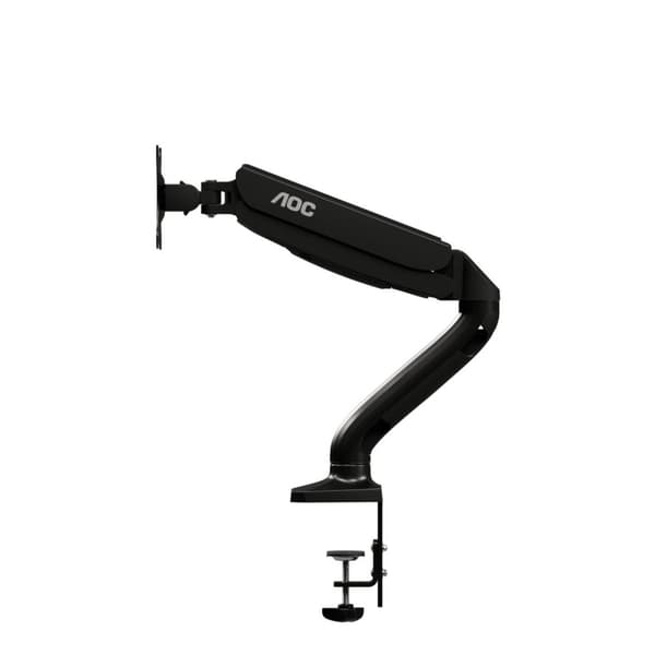 Aoc As110D0 - Skrivbordsfäste för LCD-skärm (justerbar arm) - Aluminiumlegering - Svart - Skärmstorlek: Upp till 27 [68 5 cm]