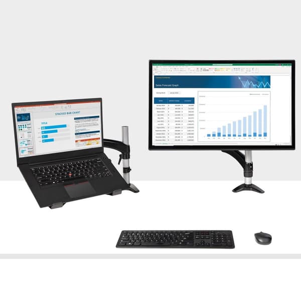 StarTech.com Monitor Holder - Monitor Arm - Full Motion Laptop Stand for 86.40cm (34") Monitor - VESA Mount - Ergonomic Monitor Desk Mount - Clamp Mou