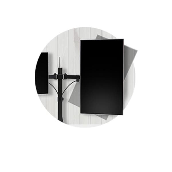 Kensington SmartFit Ergo Dual Extended Monitor Arm - Desk mount for 2 monitors (adjustable arm) - Black - Screen size: up to 81.3 cm (up to 81.30cm (3
