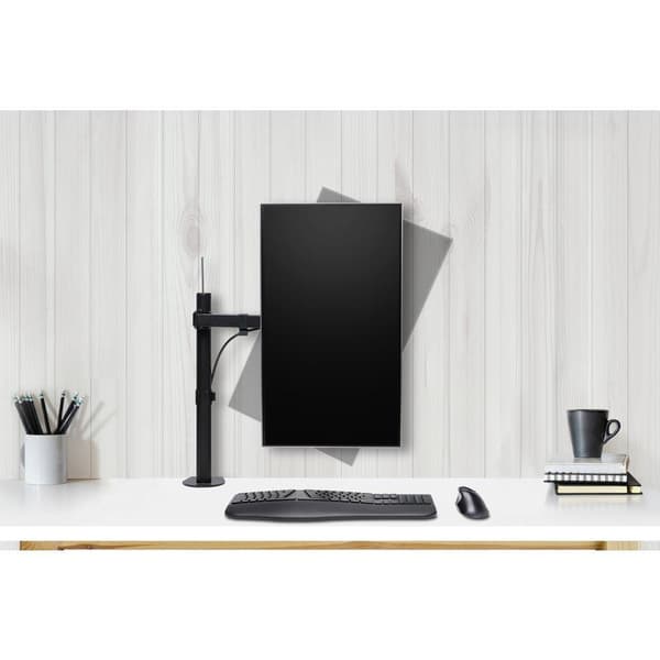 Kensington SmartFit Ergo Single Extended Monitor Arm - Desk mount for monitor (adjustable arm) - Black - Screen size: up to 86.4 cm (up to 86.40cm (34