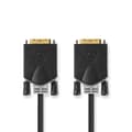 Miniatyrbilde 1 av 4: Nedis DVI-kabel | DVI-D 24+1-Pin Han | DVI-D 24+1-Pin Han | 2560x1600 | Gull belagt | 3.00 m | Rett | PVC | Antrasitt | Boks
