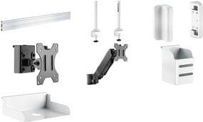 LogiLink EO0019-5 Flat Screen Skrivebordsmontering 68,6 cm (27") Clamp Black (EO0019-5) Sort