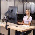 Miniatyrbild 6 av 7: Fellowes Platinum Monitor Arm - Skrivbordsfäste för 2 skärmar (justerbar arm) - Svart - Skärmstorlek: upp till 68,6 cm (upp till 68,60 cm (27") (80434