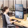 Miniatyrbild 7 av 7: Fellowes Platinum Monitor Arm - Skrivbordsfäste för 2 skärmar (justerbar arm) - Svart - Skärmstorlek: upp till 68,6 cm (upp till 68,60 cm (27") (80434