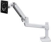 Ergotron LX - monteringssæt (ledarm, stang, base, forlængelse, flad C bordklemme) - patenteret Constant Force-teknologi - til LCD-skærm - hvid - skærm Hvid