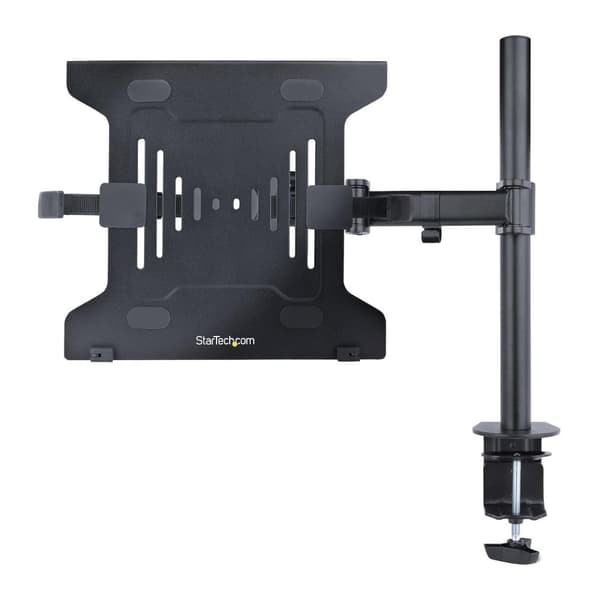 StarTech.com Laptop Desk Mount, Monitor og Laptop Bracket, skærme op til 34in (8 kg) & bærbare computere (4,5 kg), Artikuleret VESA Laptop Support, Sk
