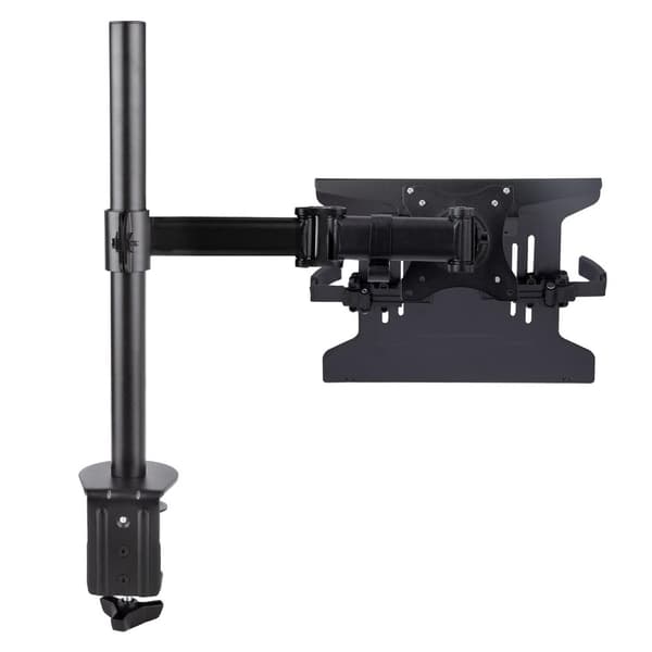 StarTech.com Laptop Desk Mount, Monitor og Laptop Bracket, skærme op til 34in (8 kg) & bærbare computere (4,5 kg), Artikuleret VESA Laptop Support, Sk