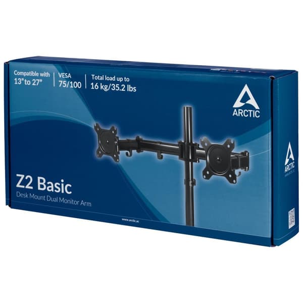 ARCTIC Z2 Basic 68,6 cm (27") musta kirjoituspöytä