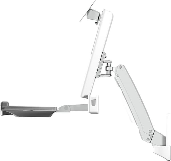 RaidSonic ICY BOX IB-MS600-W - monteringssæt - til LCD-skærm / pc-udstyr - plastik, stål, aluminiumslegering - hvid - skærmstørrelse: op til 61 cm (op