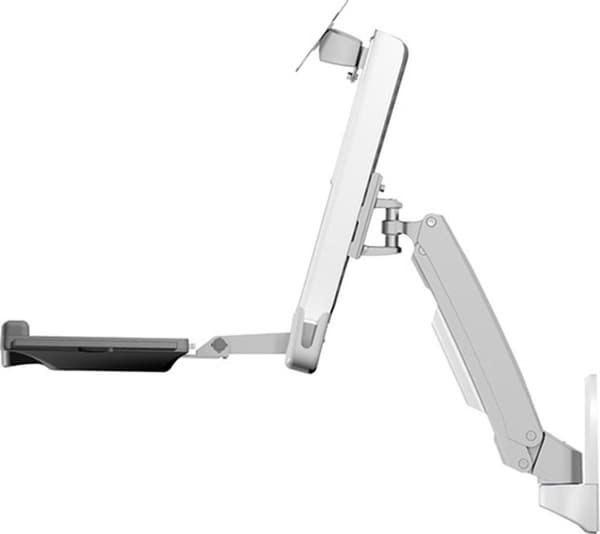 RaidSonic ICY BOX IB-MS600-W - monteringssæt - til LCD-skærm / pc-udstyr - plastik, stål, aluminiumslegering - hvid - skærmstørrelse: op til 61 cm (op