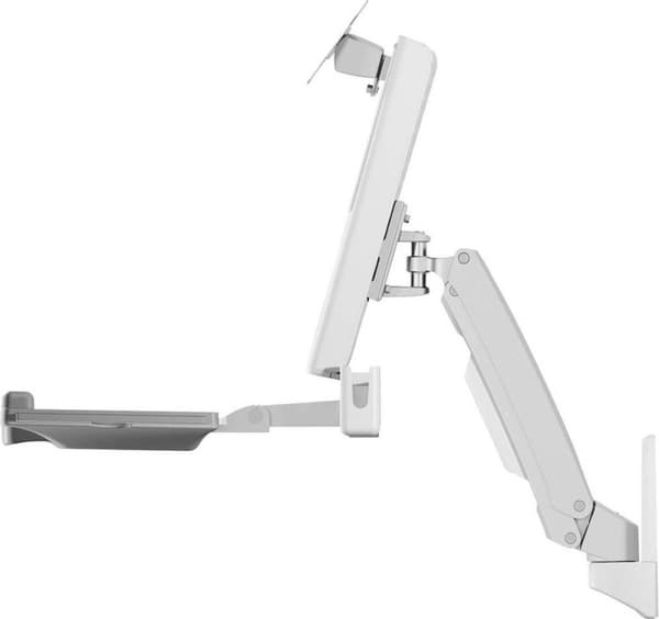 RaidSonic ICY BOX IB-MS600-W - monteringssæt - til LCD-skærm / pc-udstyr - plastik, stål, aluminiumslegering - hvid - skærmstørrelse: op til 61 cm (op